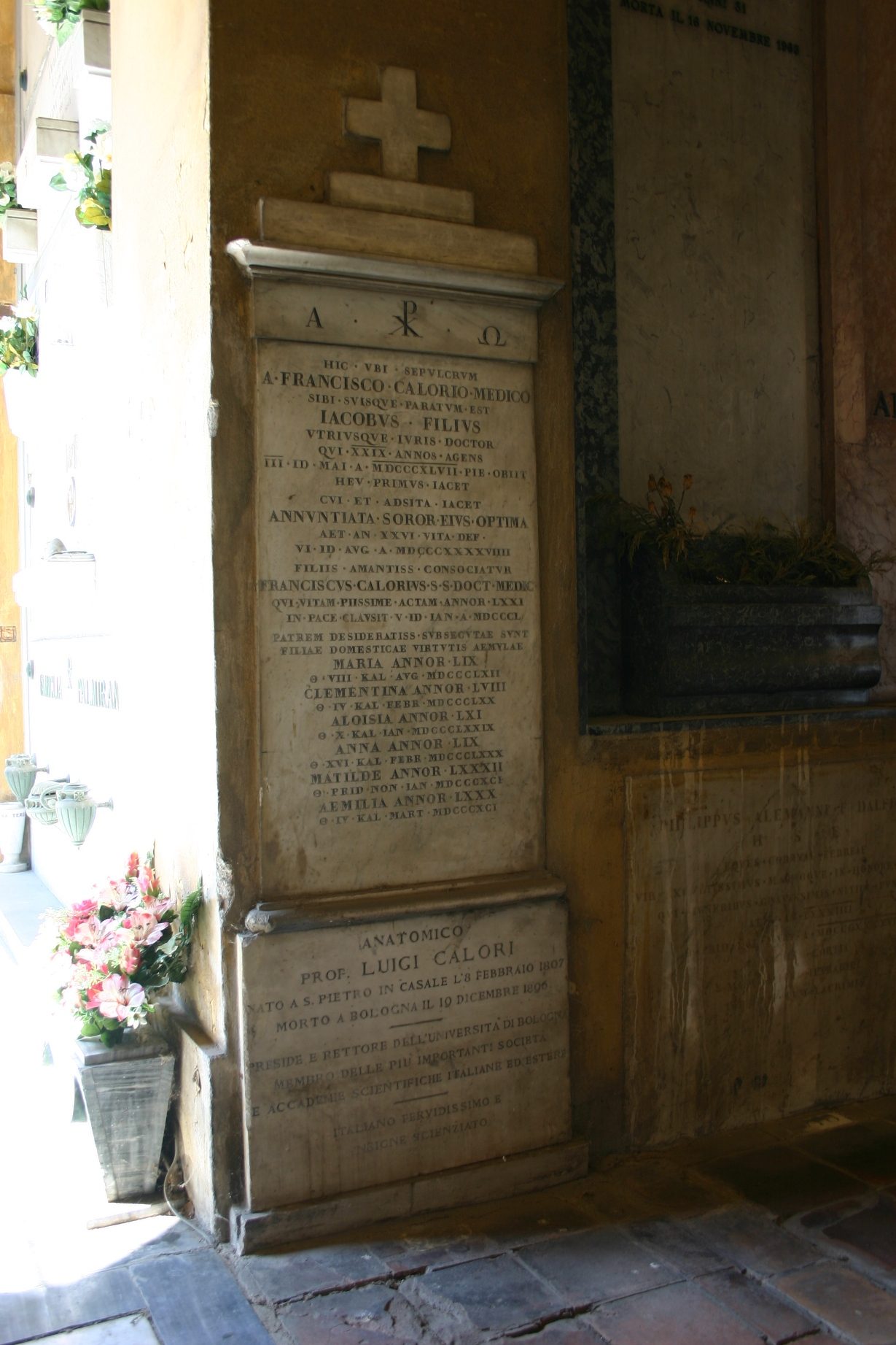 Luigi Calori's tomb, Certosa Cemetery, Bologna - 02.JPG